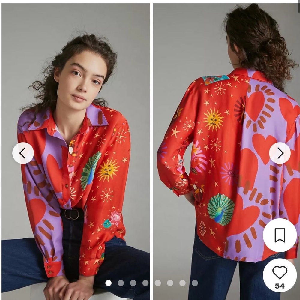 FARM RIO MIXED PRINT SHIRT SIZE SMALL NWT